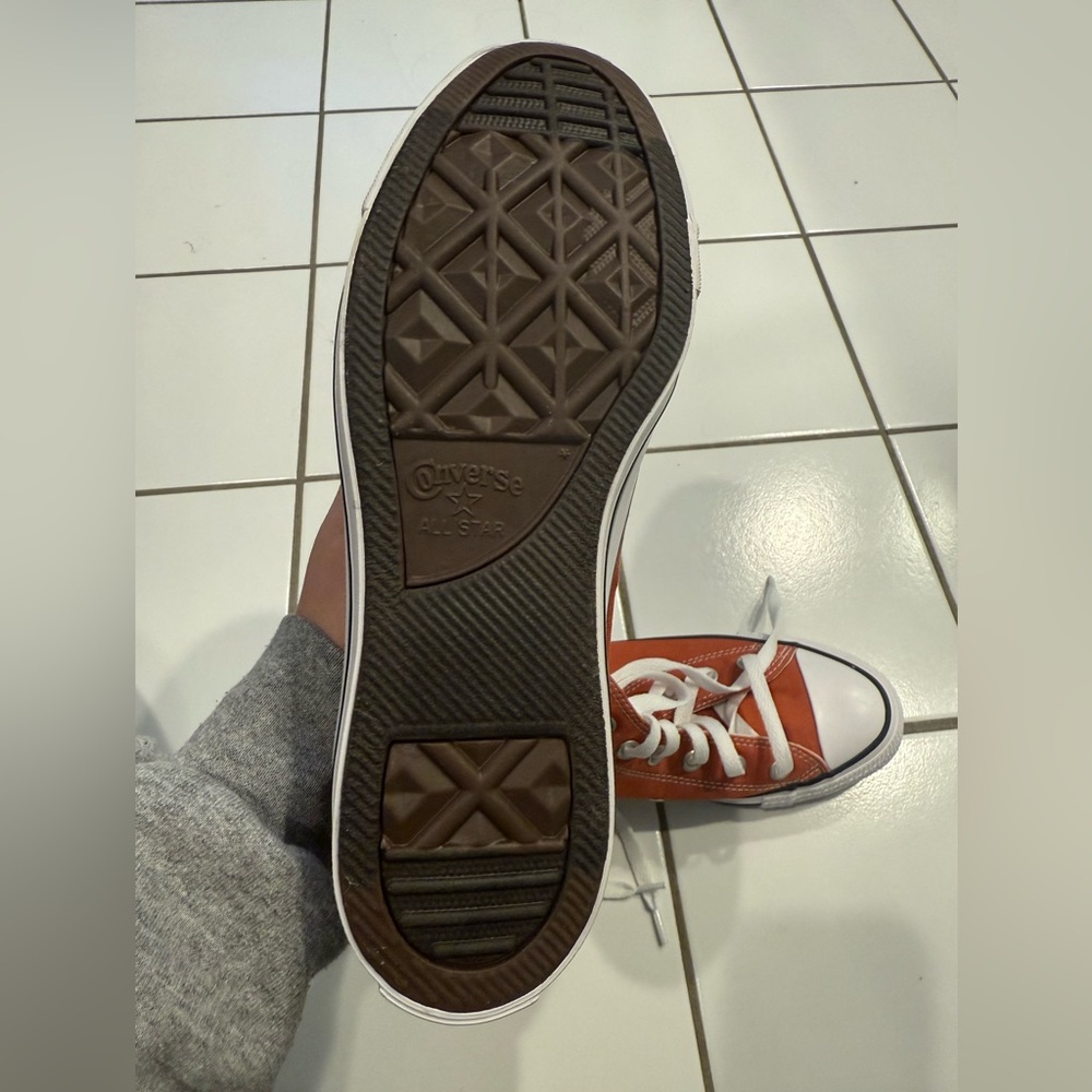 Converse All Star Burnt Orange High-Top Sneakers Womens 8 - Picture 3 of 7
